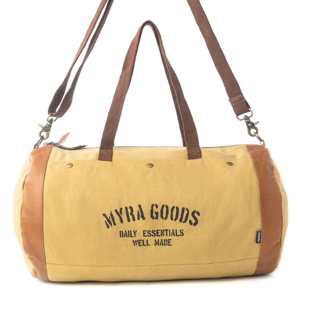 Goods Amberstone Duffel Bag in Sahara Gold sold by Myra Bag