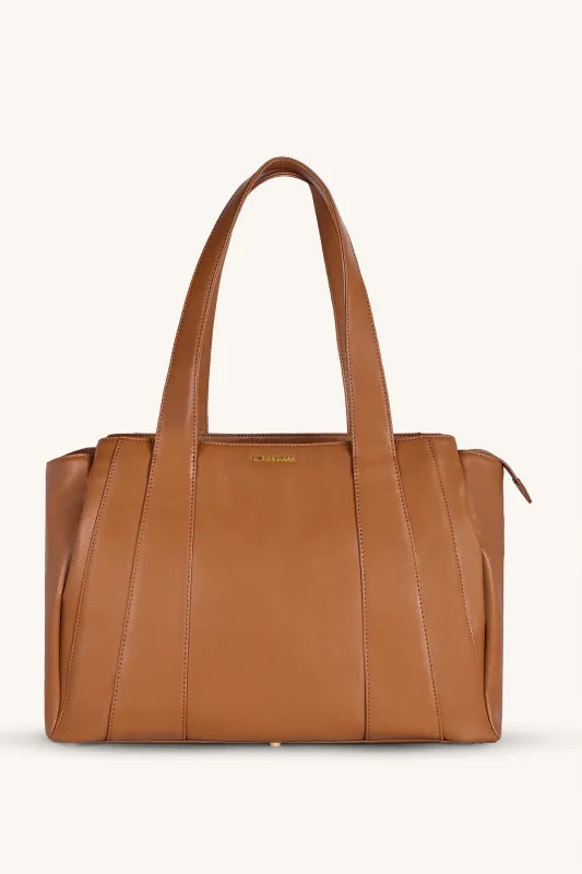 Mira & Moss Victoria Tote Bag - Tan sold by Myra Bag