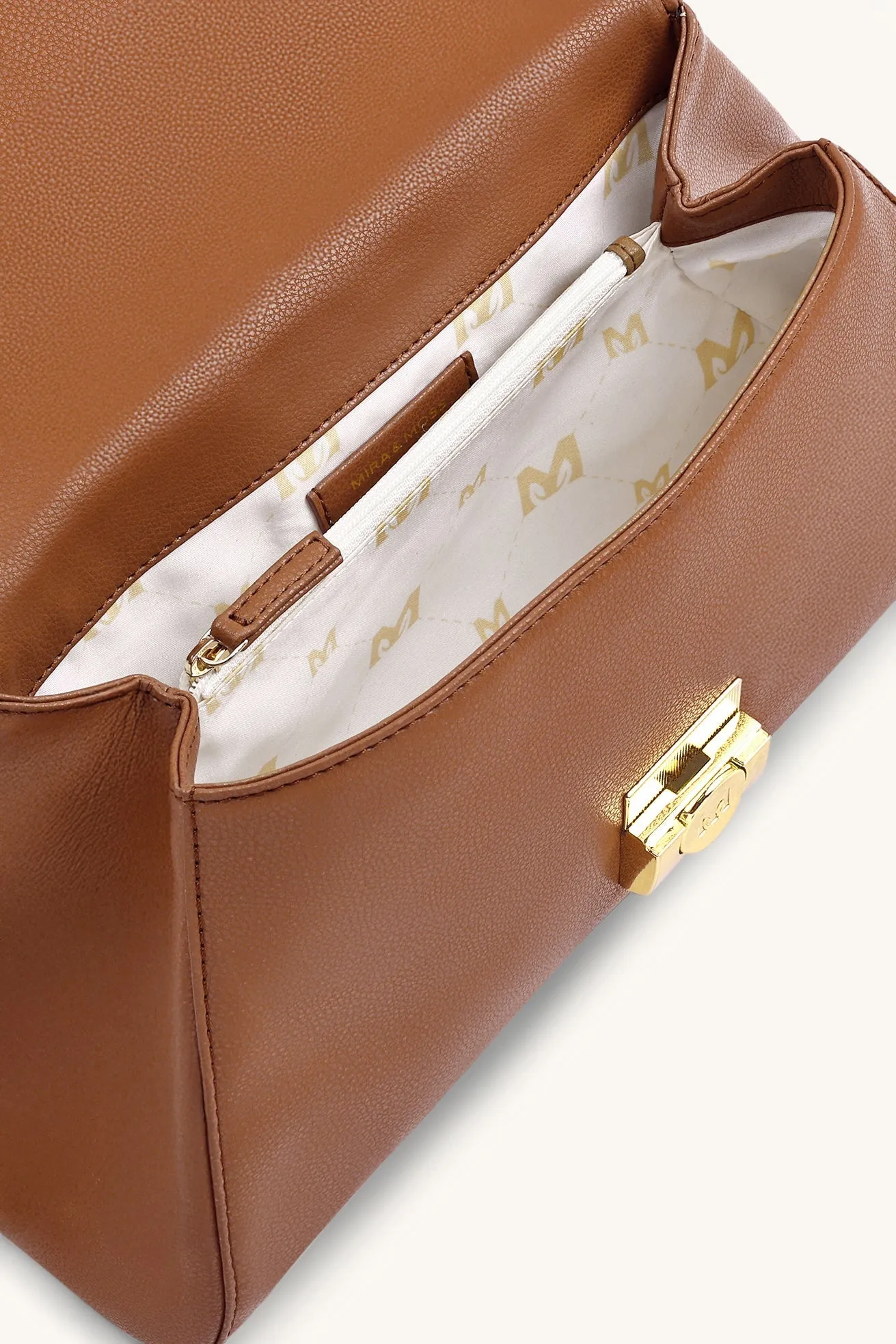 Mira & Moss Vivienne Classic Crossbody Bag - Tan sold by Myra Bag product image thumbnail 5