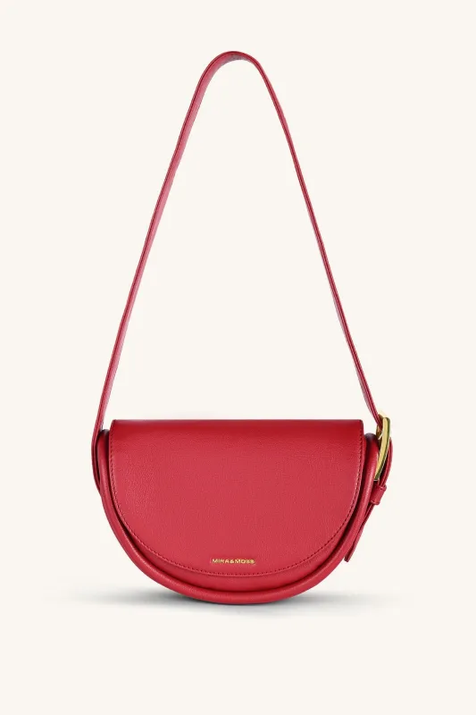 Mira & Moss Sophia Shoulder Bag - Garnet Red sold by Myra Bag