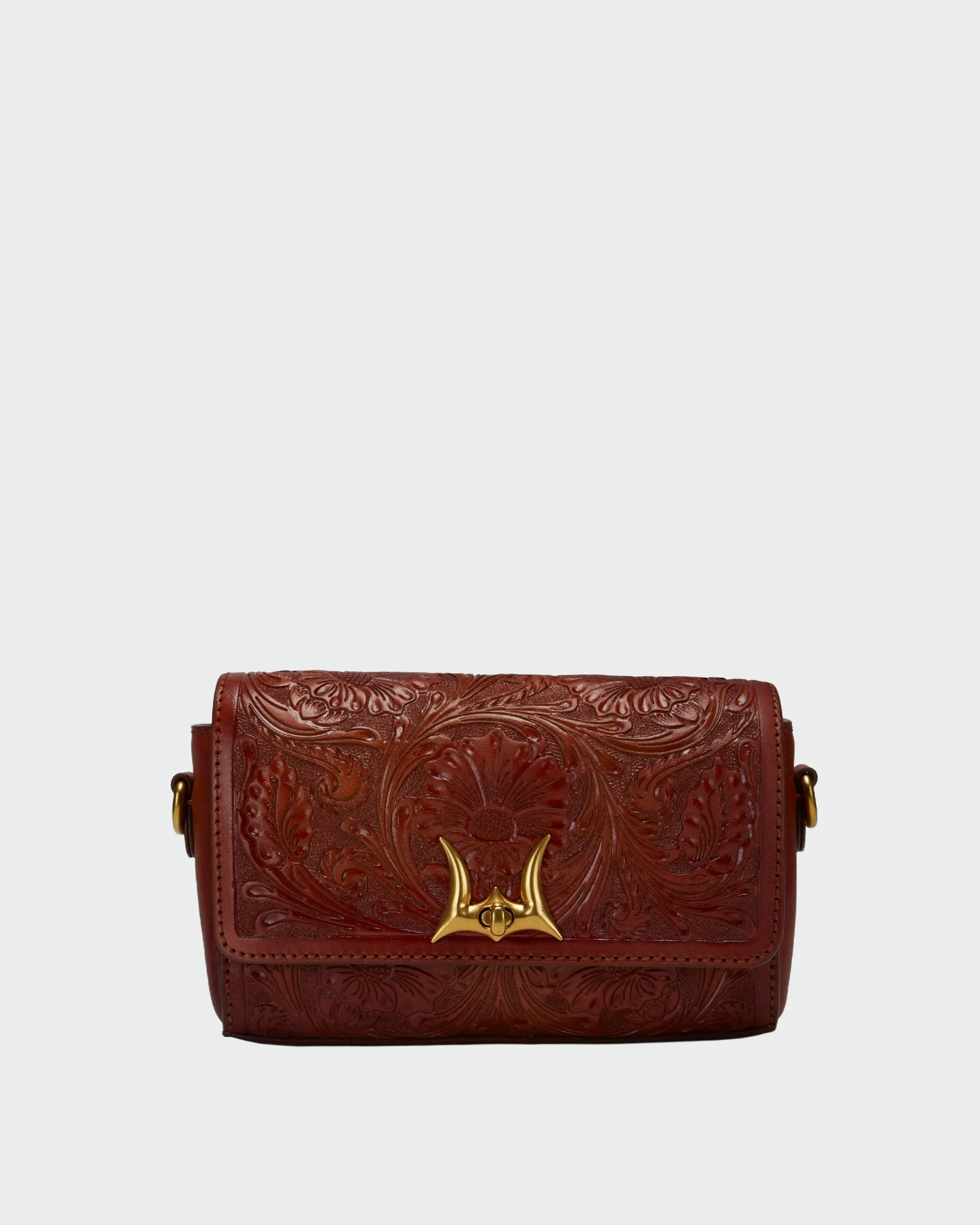 Loyal West Savi Mini Bag In Handtooled Leather sold by Myra Bag product image thumbnail 2