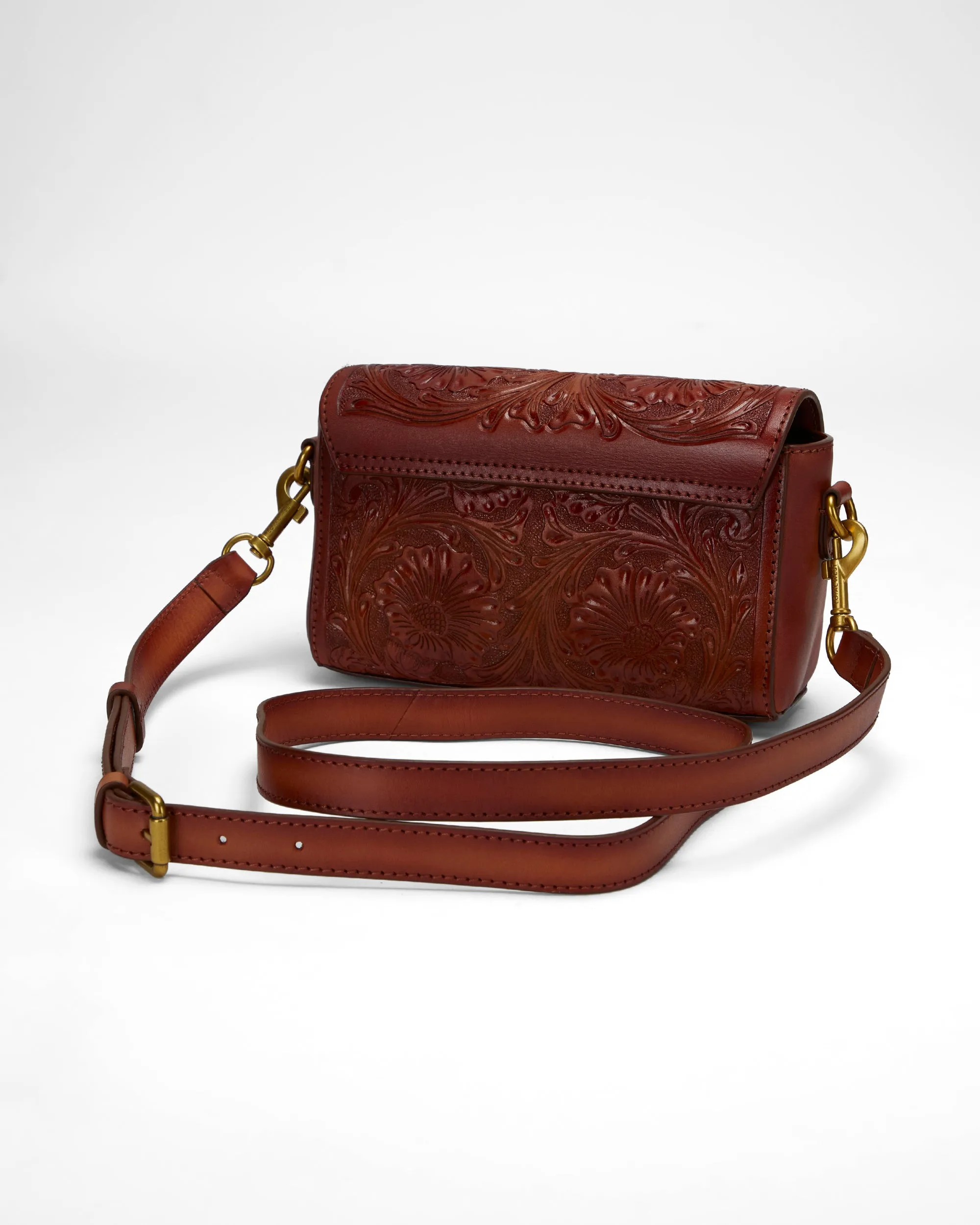 Loyal West Savi Mini Bag In Handtooled Leather sold by Myra Bag product image thumbnail 3