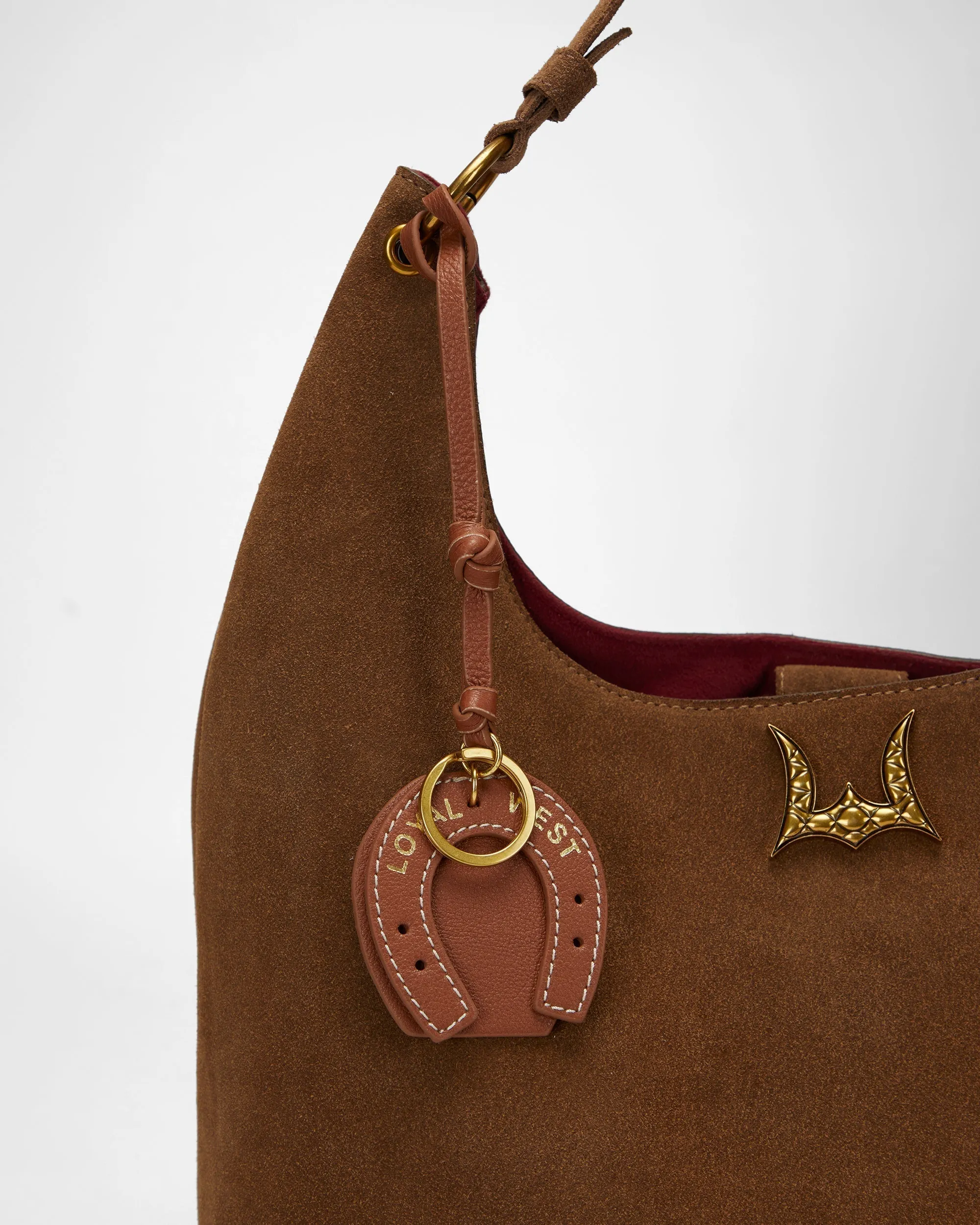 Loyal West Horse Shoe Bag Charm In Calf Leather - Tan sold by Myra Bag product image thumbnail 4