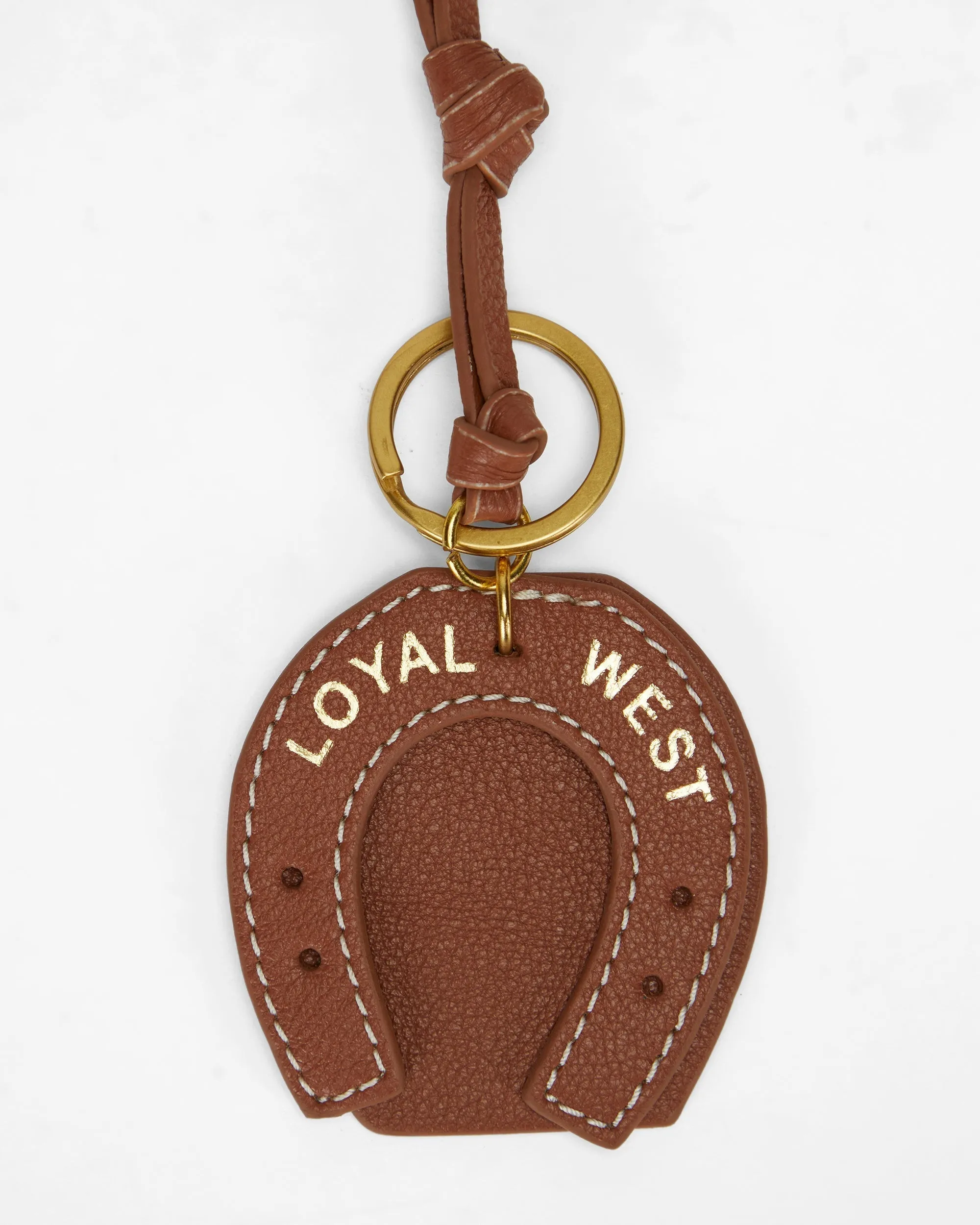 Loyal West Horse Shoe Bag Charm In Calf Leather - Tan sold by Myra Bag product image thumbnail 5