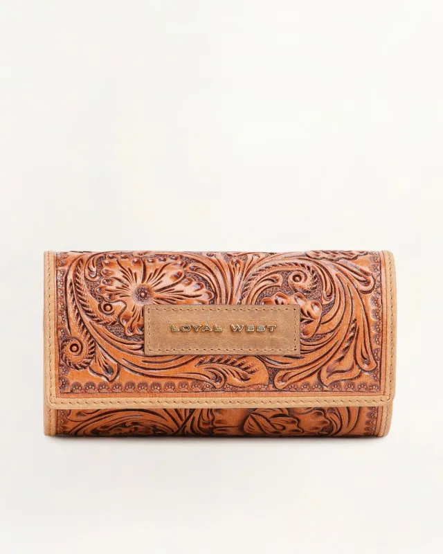 Loyal West Canyon Jewellery Case Handtooled Leather sold by Myra Bag