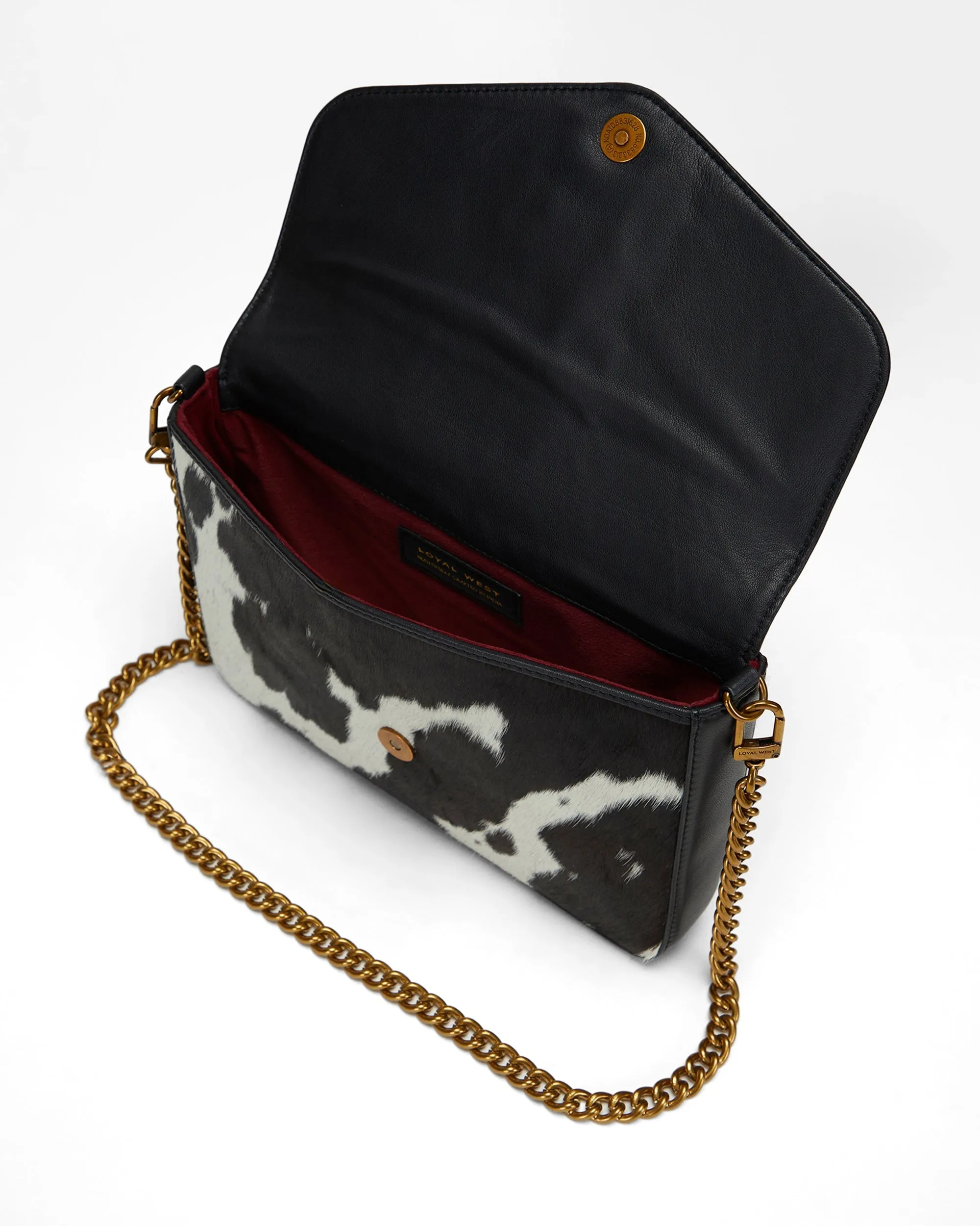 Loyal West On The Go Medium Chain Bag In Cowhide And Calfskin sold by Myra Bag product image thumbnail 5