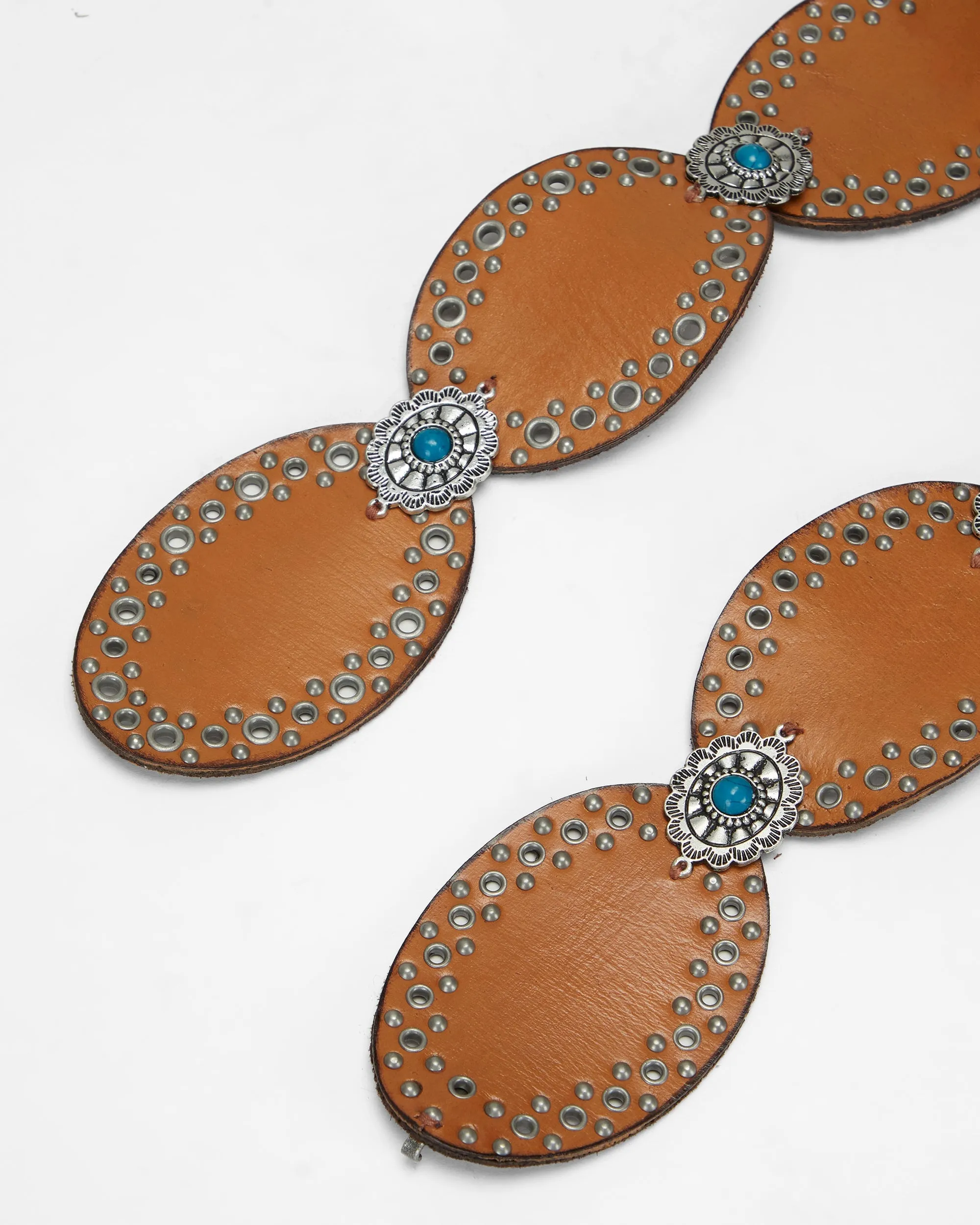 Loyal West Alta Buena Leather Belt In Calfskin-Brown sold by Myra Bag product image thumbnail 5