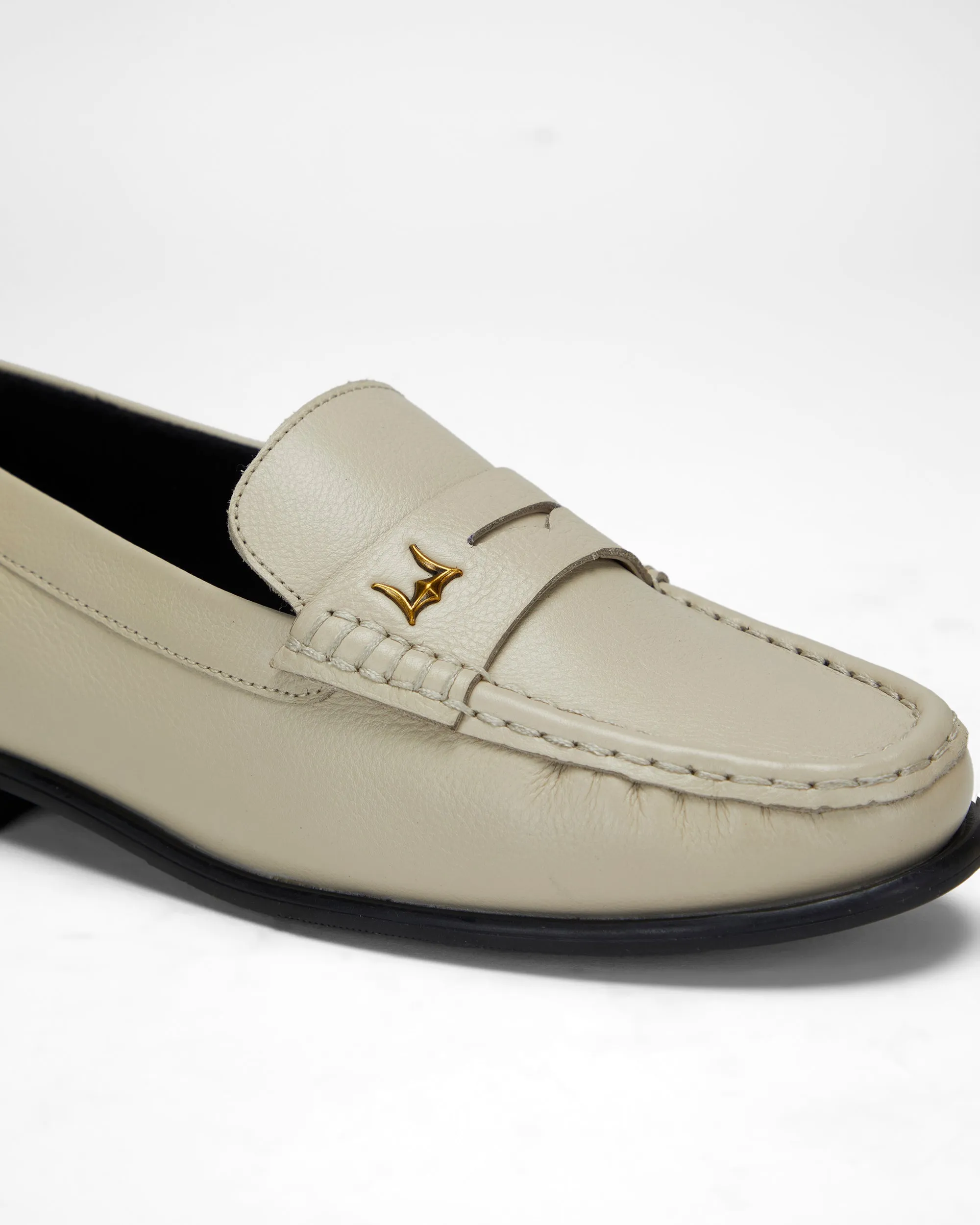Loyal West Leather Loafers - White sold by Myra Bag product image thumbnail 5