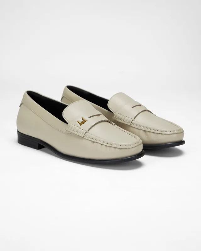 Loyal West Leather Loafers - White sold by Myra Bag