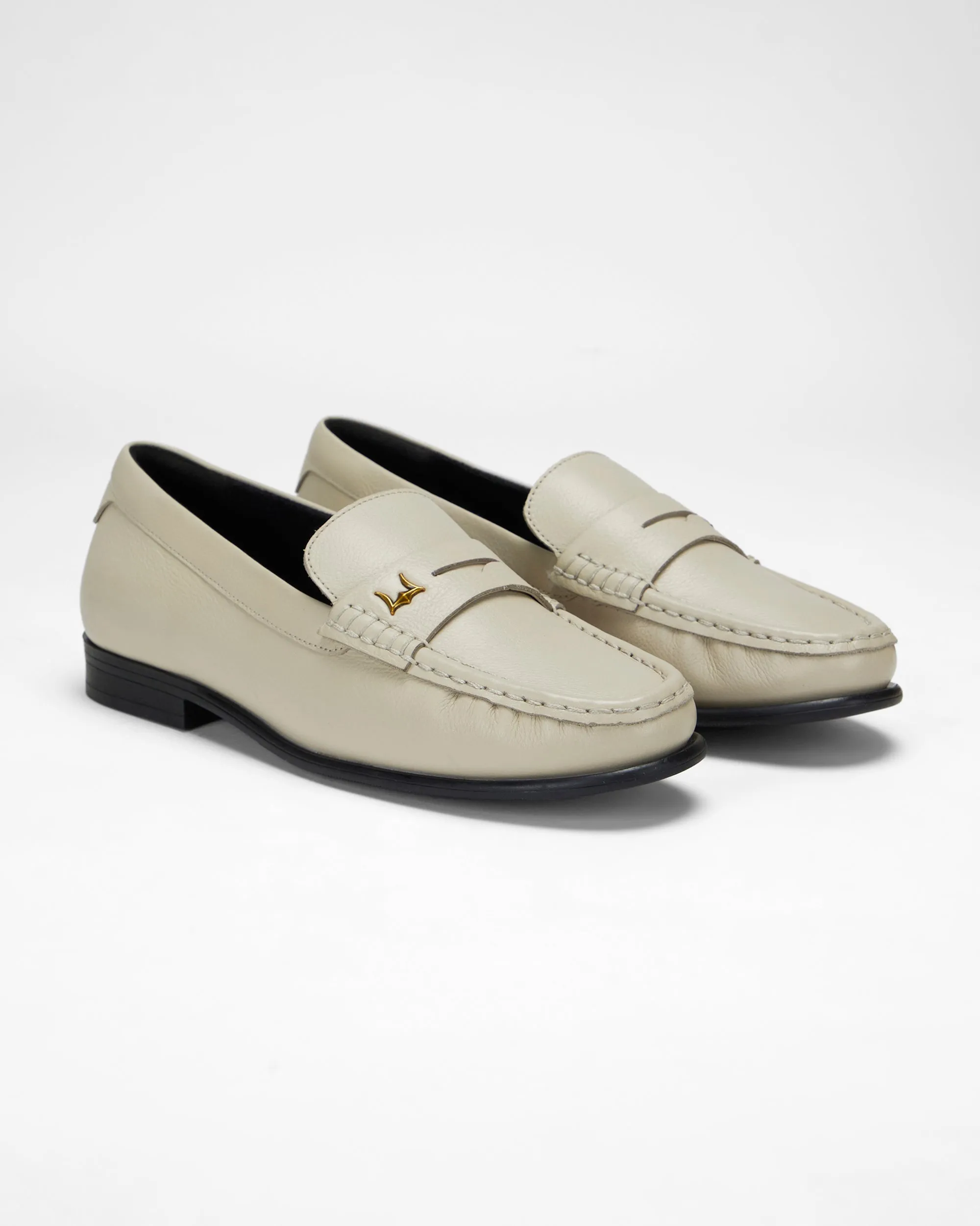 Loyal West Leather Loafers - White sold by Myra Bag