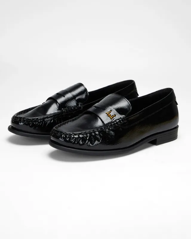Loyal West Leather Loafers - Black sold by Myra Bag