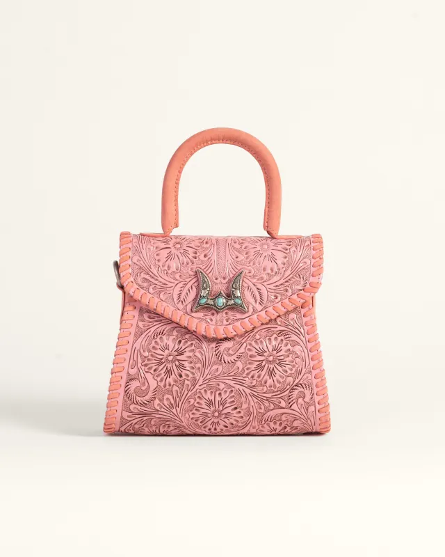 Loyal West Leon Mini Handle Purse - Pink sold by Myra Bag