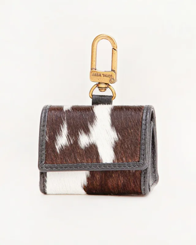 Loyal West Gloriana Clip On Bag Charm Black And White sold by Myra Bag