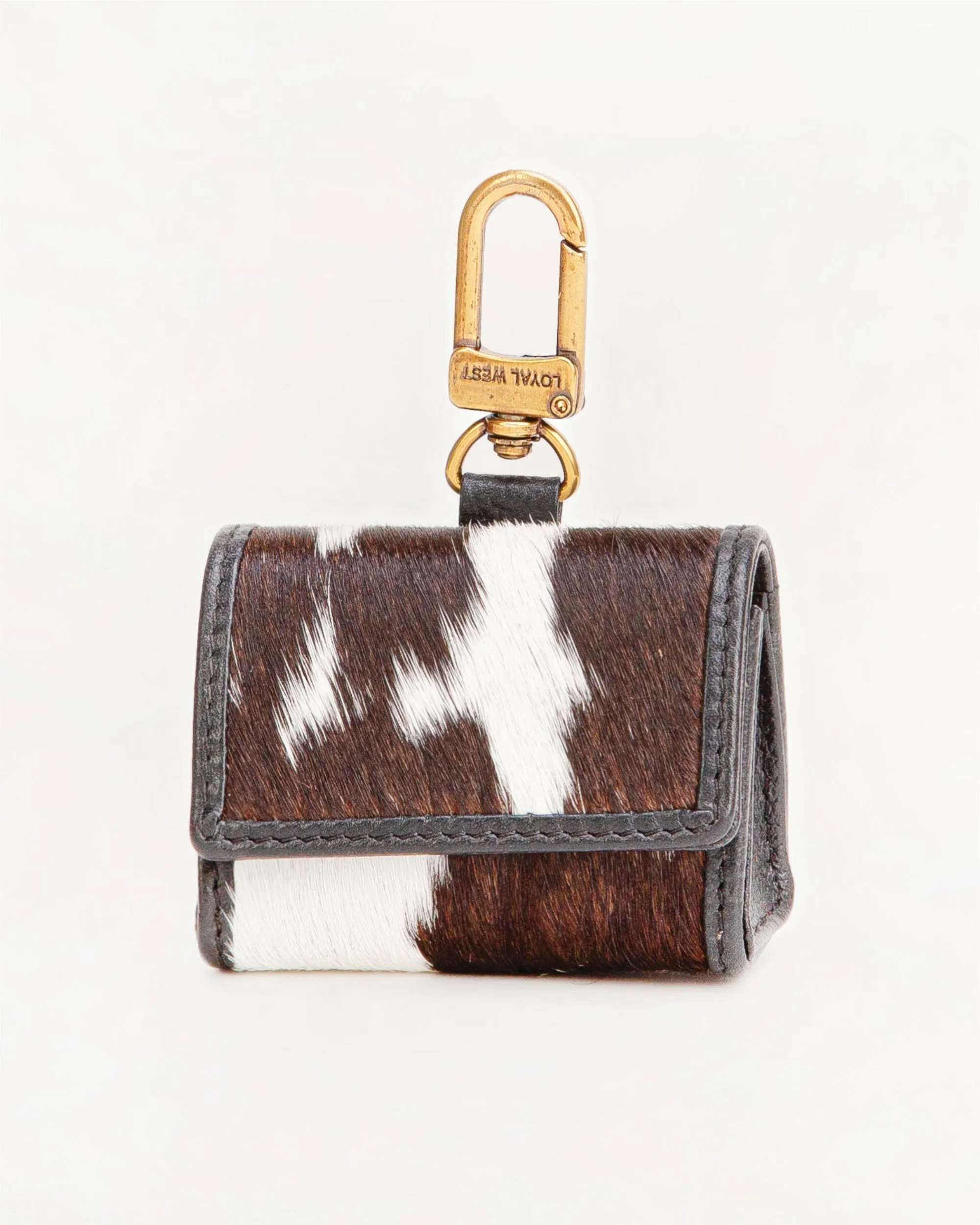 Loyal West Gloriana Clip On Bag Charm Black And White sold by Myra Bag