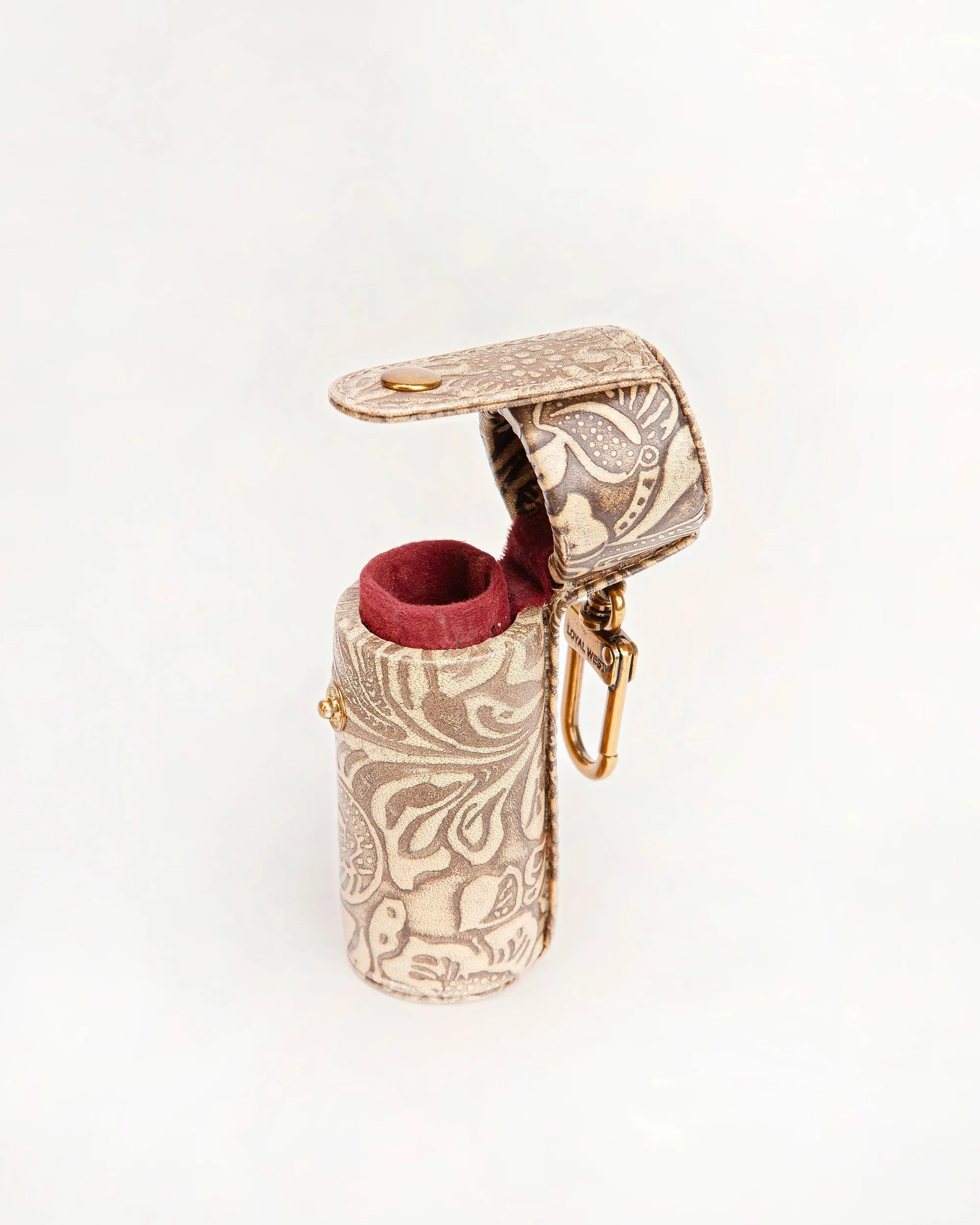 Loyal West Painted Pony Lipstick Case Embossed Floral sold by Myra Bag product image thumbnail 5