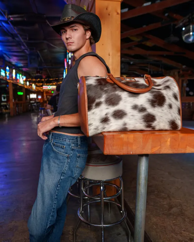 Loyal West Silver Standard Medium Duffle Bag sold by Myra Bag