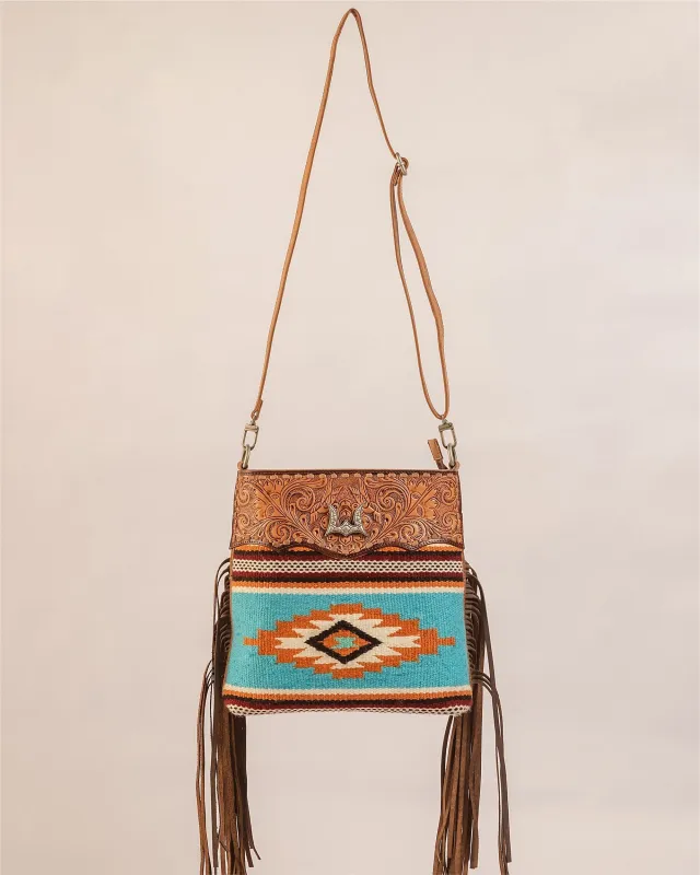 Loyal West Gloriana Medium Bag Turquoise sold by Myra Bag
