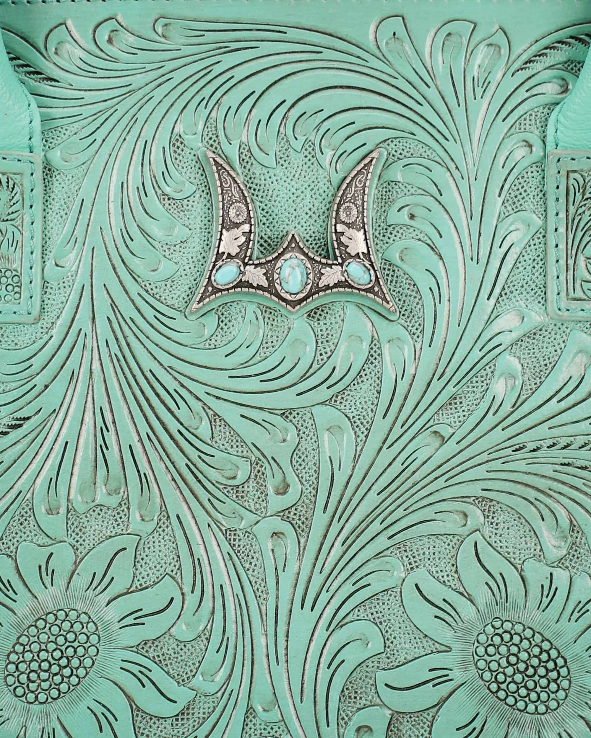 Loyal West Drover Large Bag Turquoise sold by Myra Bag product image thumbnail 4