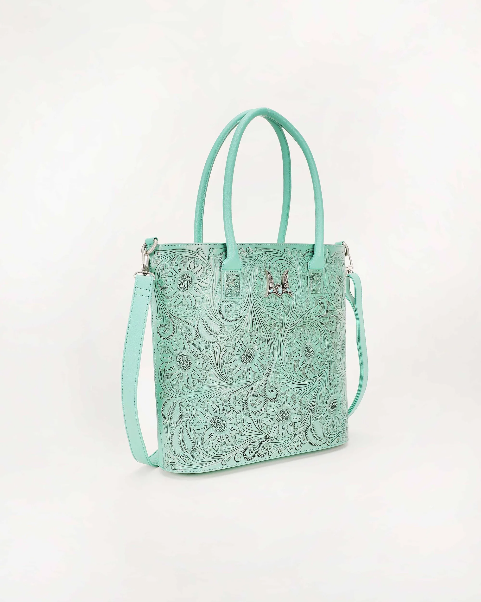 Loyal West Drover Large Bag Turquoise sold by Myra Bag product image thumbnail 2