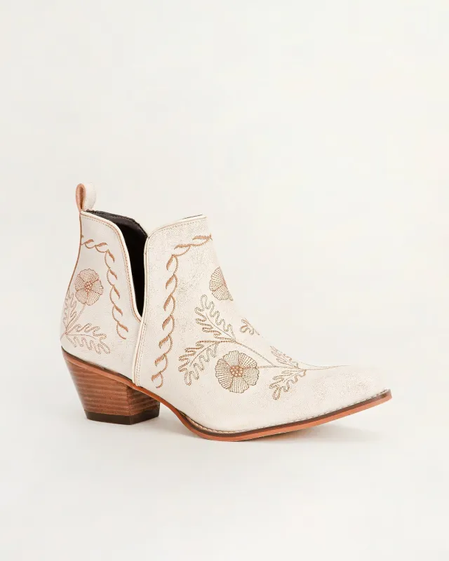Loyal West South West Booties White Calfskin sold by Myra Bag