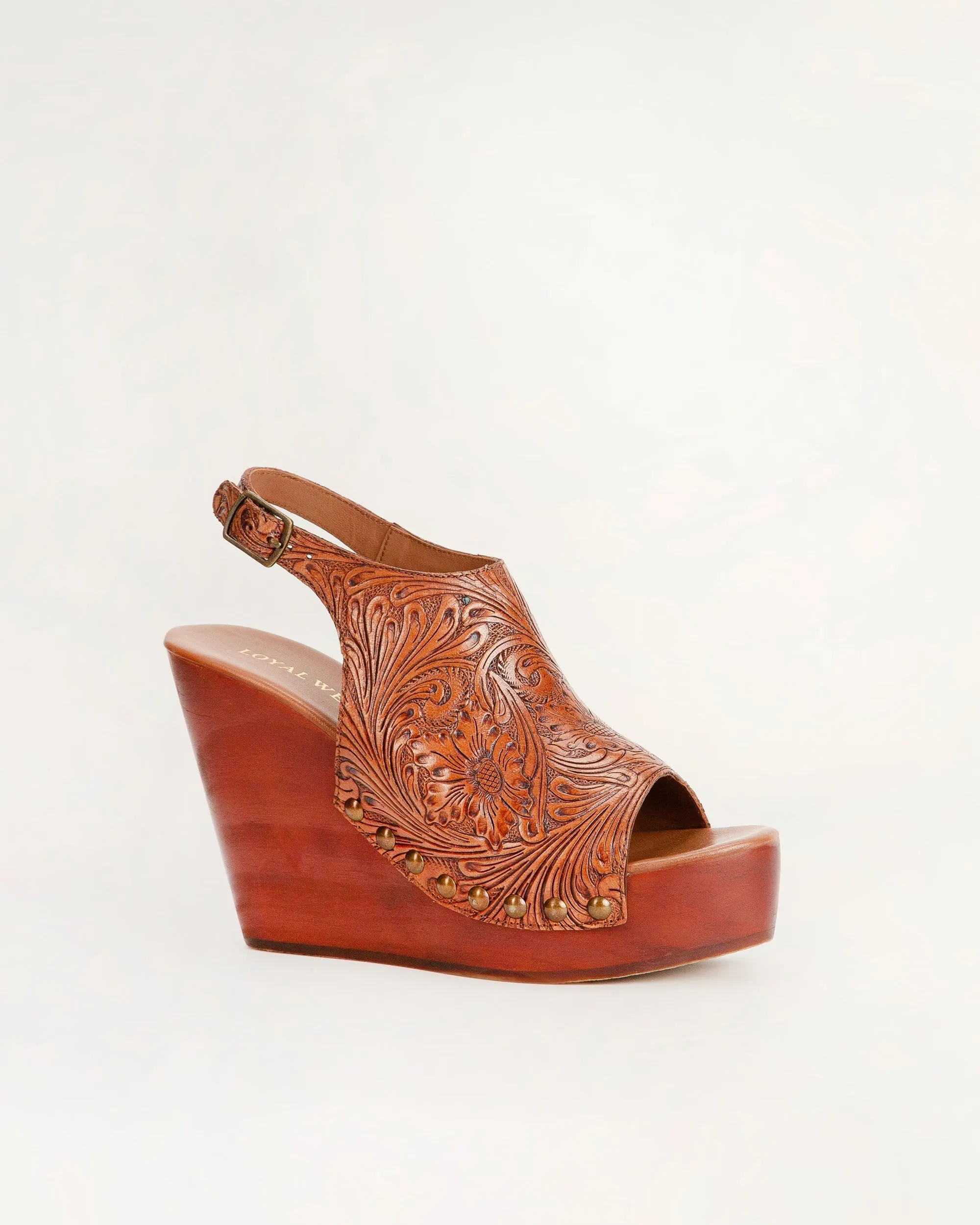 Loyal West Amelia Sandals Handtooled Leather sold by Myra Bag product image thumbnail 3