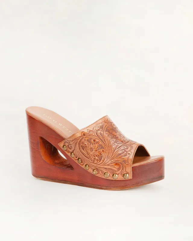 Loyal West Desert Wanderer Sandals - Light Brown made by Myra Bag