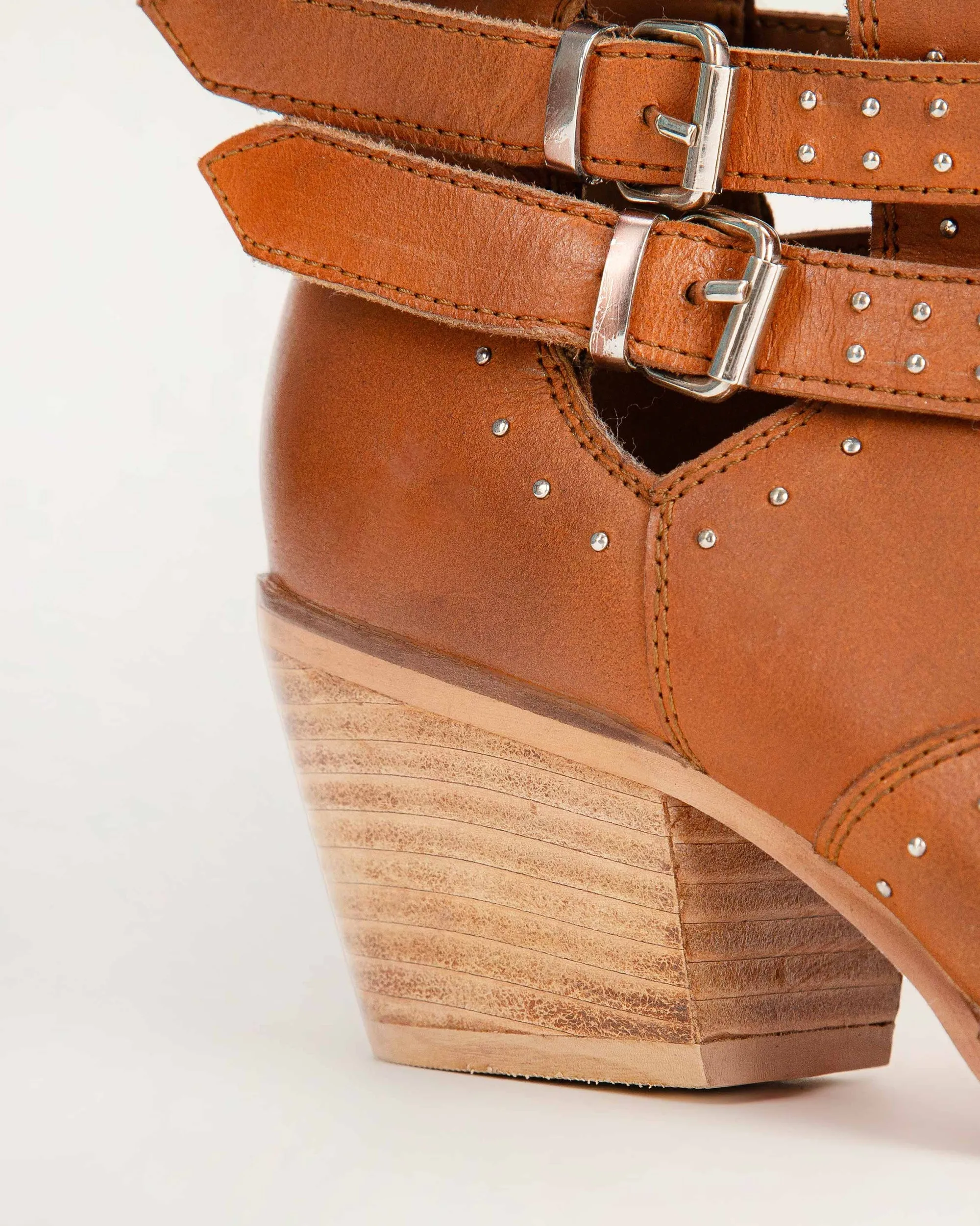 Loyal West Buckle In Ankle Booties & Calfskin sold by Myra Bag product image thumbnail 5