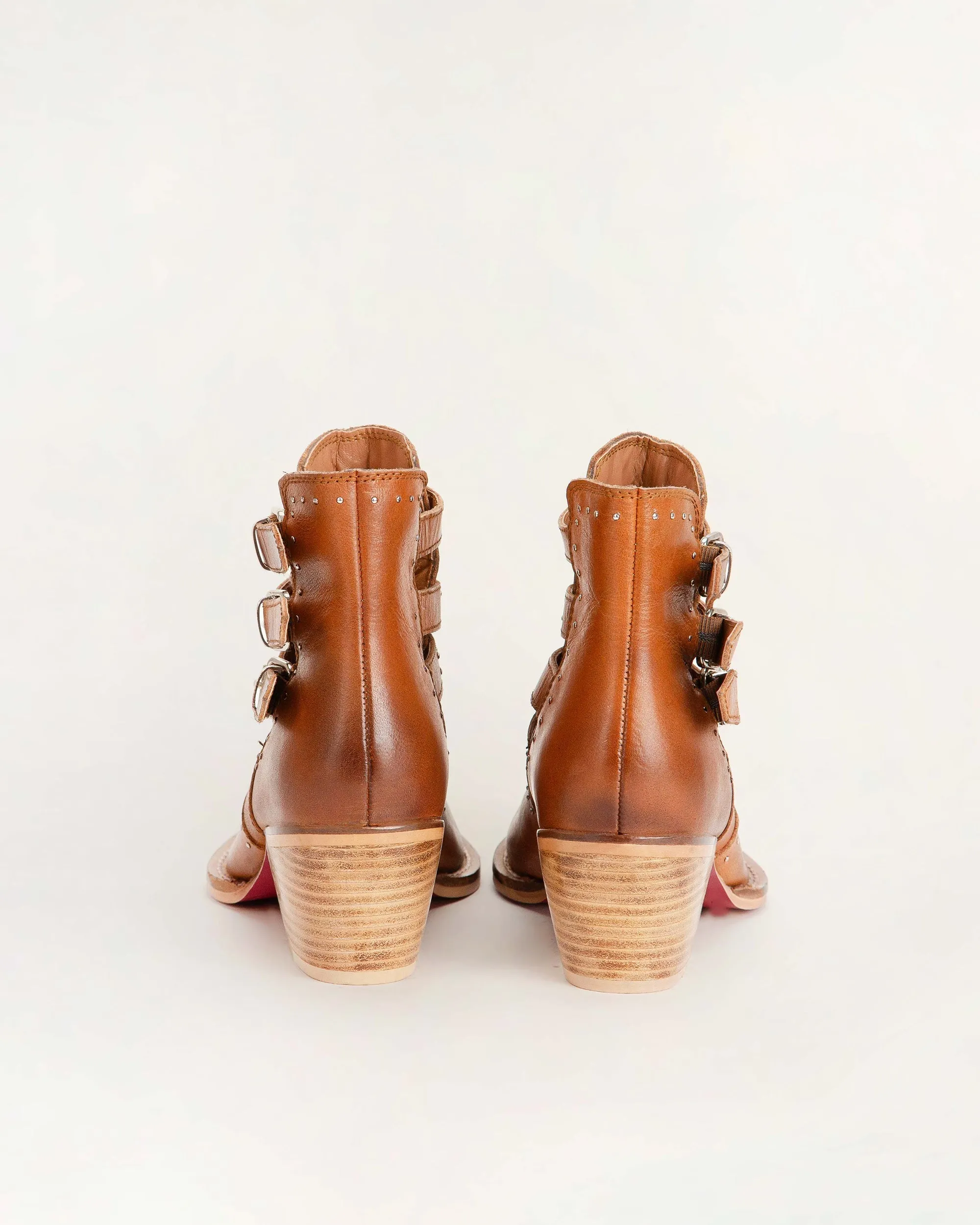 Loyal West Buckle In Ankle Booties & Calfskin sold by Myra Bag product image thumbnail 4