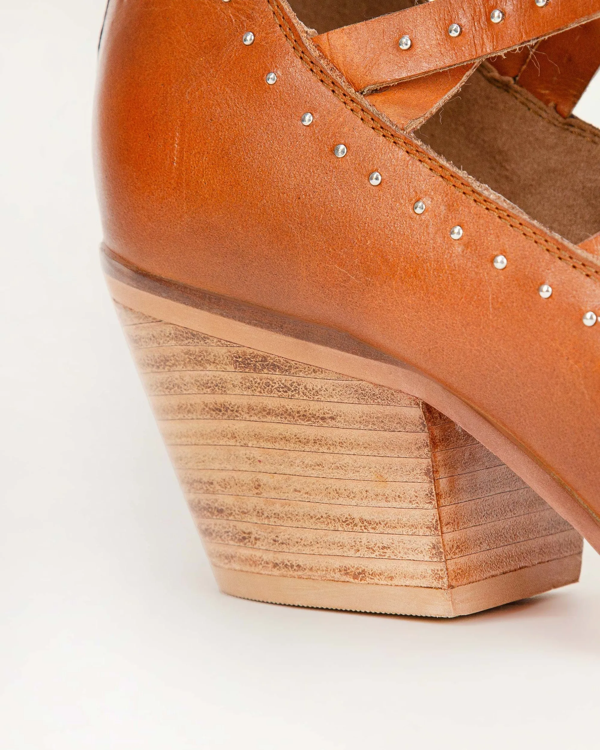 Loyal West Lace Up Booties In Calfskin sold by Myra Bag product image thumbnail 5
