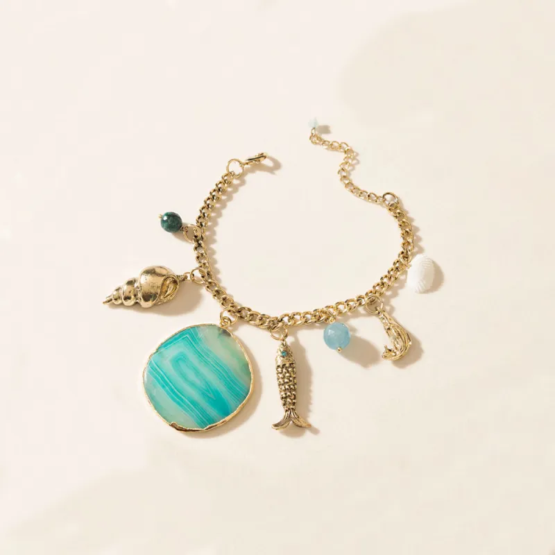 Aurelia’s Secrets Bracelet in Coral Gold sold by Myra Bag