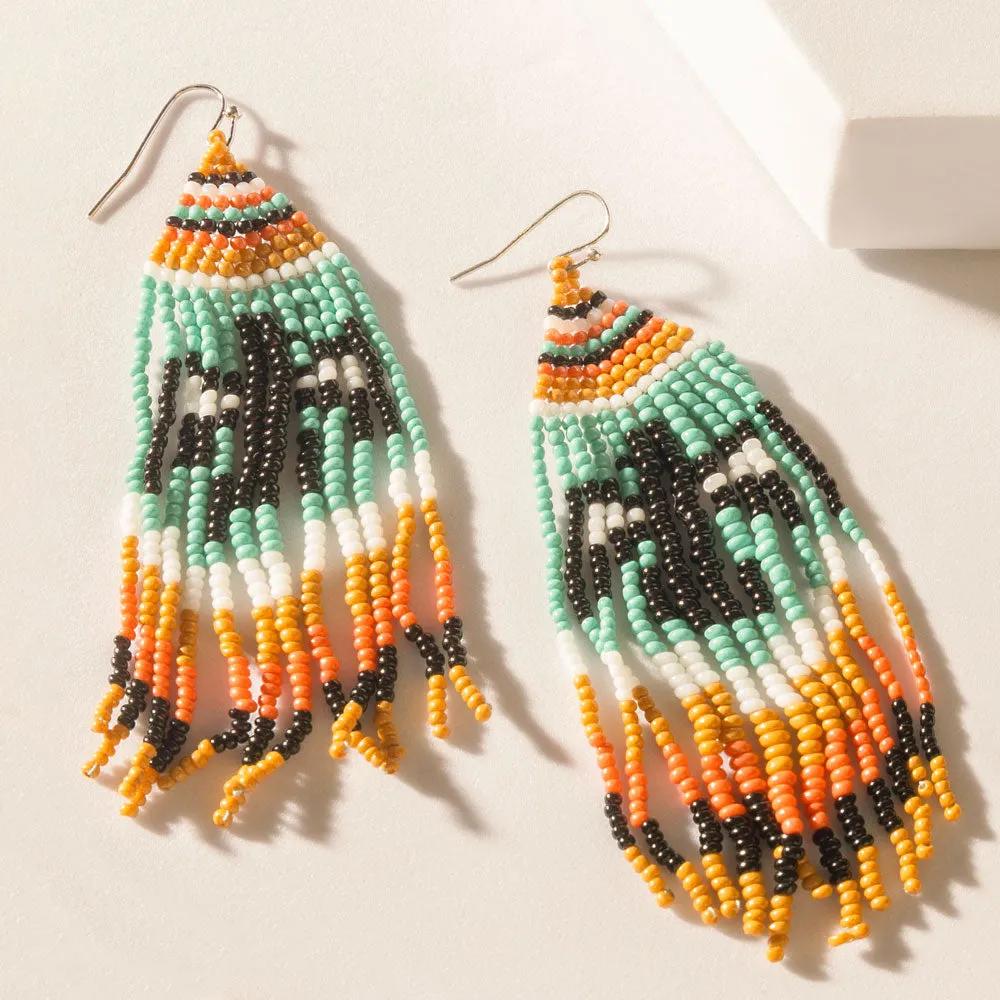 The Eagle Spoke Earrings in Sunny Teal sold by Myra Bag product image thumbnail 2