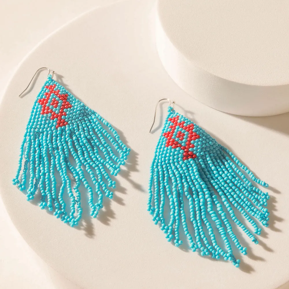 Mesa Crossroads Earrings in Electric Blue sold by Myra Bag