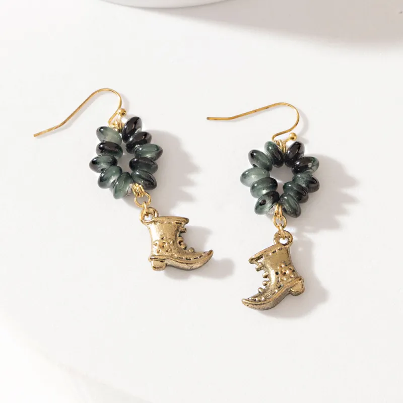 Tiny Trouble Earrings in Midnight Onyx sold by Myra Bag