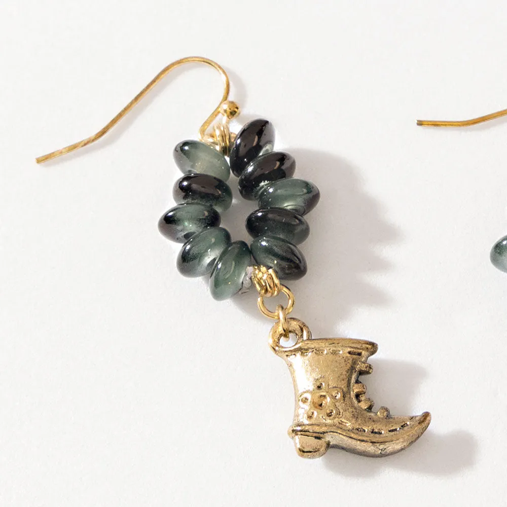Tiny Trouble Earrings in Midnight Onyx sold by Myra Bag product image thumbnail 2