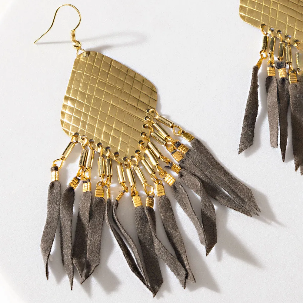 Prairie Siren Earrings in Sunhide Gold sold by Myra Bag product image thumbnail 2