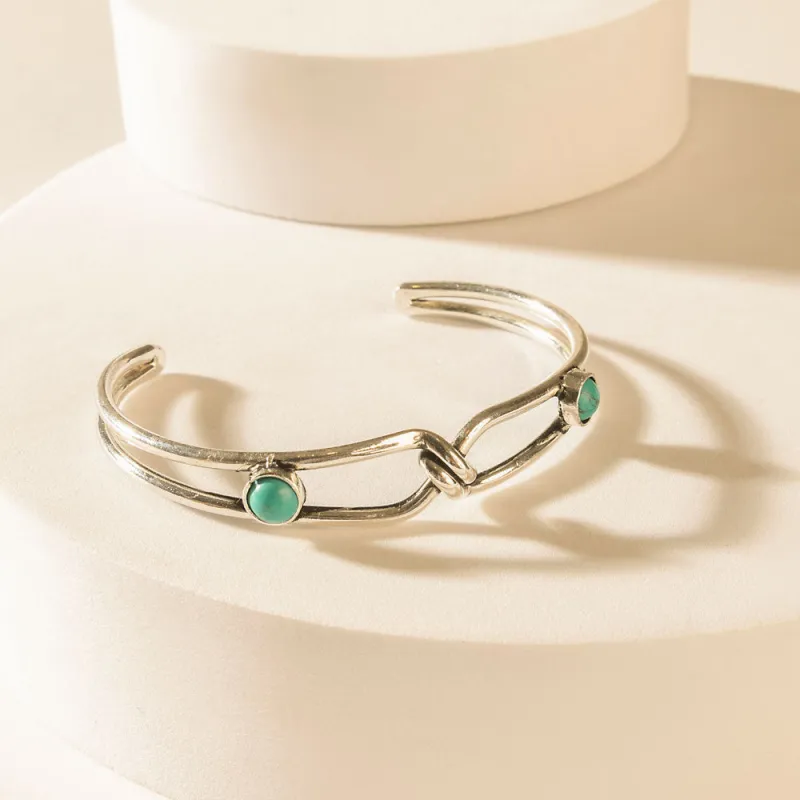 Rider’s Promise Cuff in Wild Silver made by Myra Bag