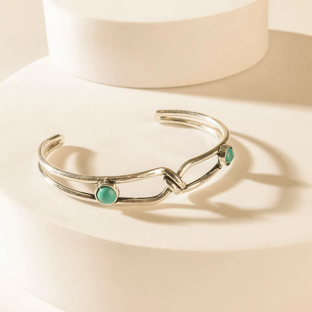 Rider’s Promise Cuff in Wild Silver sold by Myra Bag