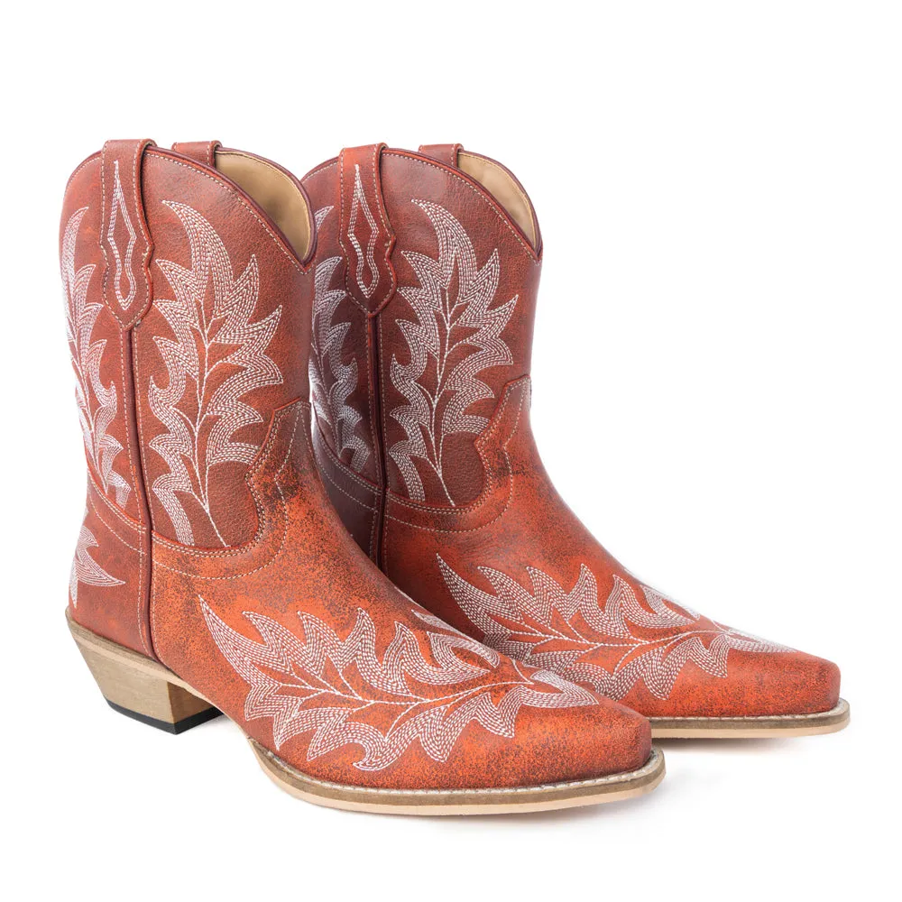 Desert Pearl Ankle Boots in Canyon Russet sold by Myra Bag