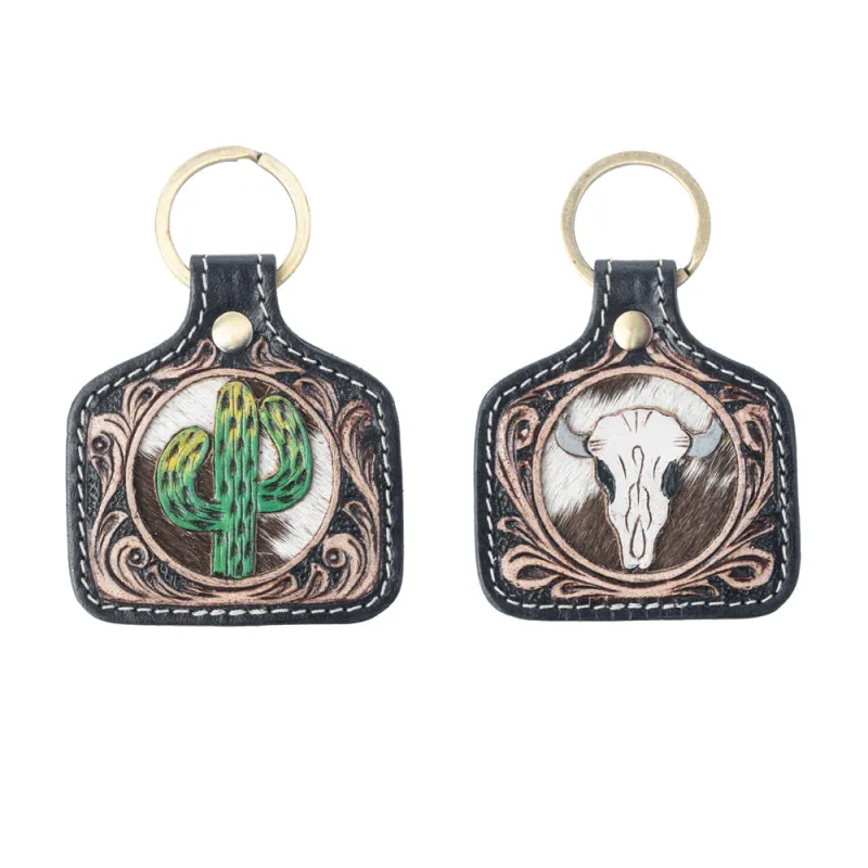 Dusthorn Relic Handtooled Leather Keyfob Variant Combo sold by Myra Bag