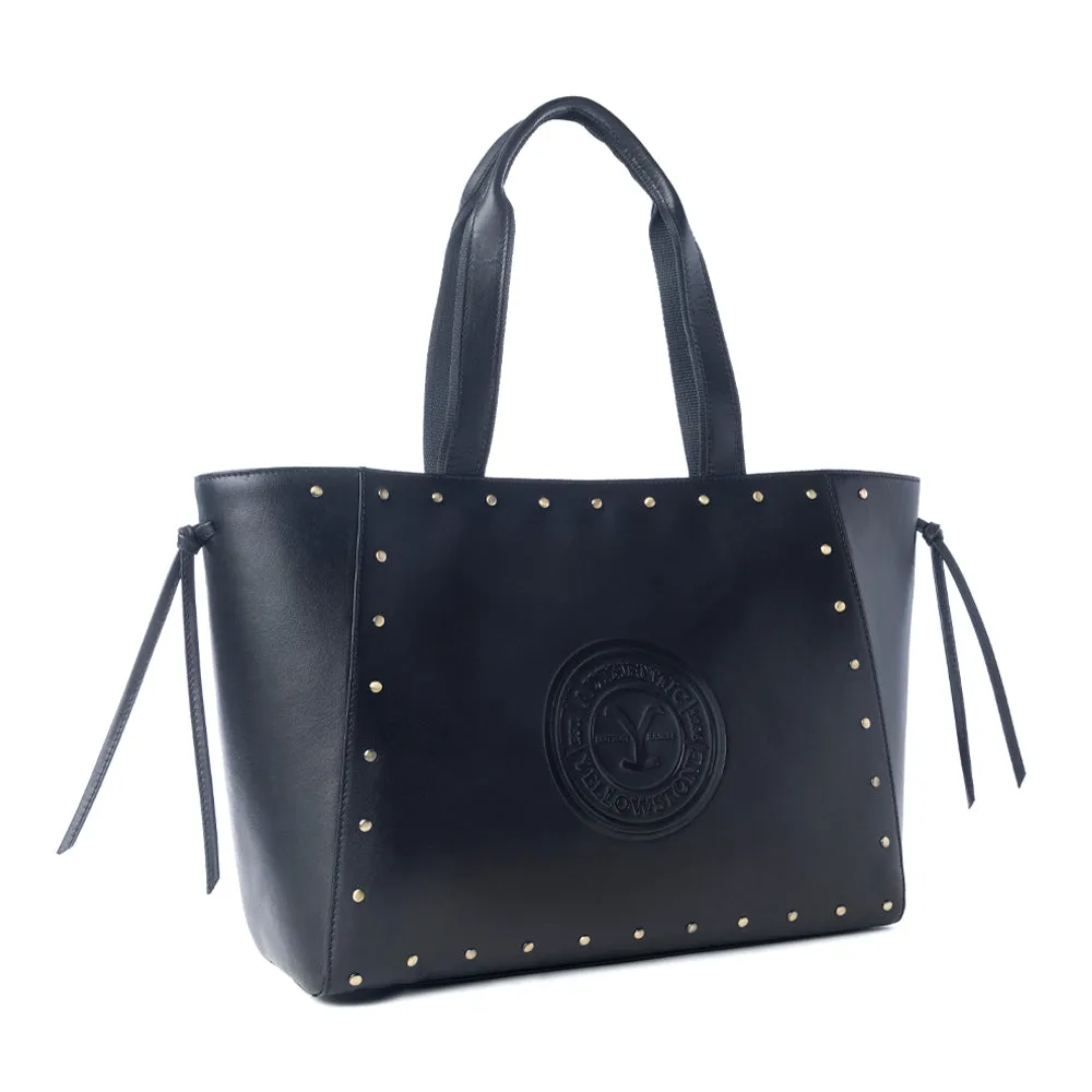 Yellowstone Legacy Studded Leather Tote Variant Combo sold by Myra Bag product image thumbnail 3