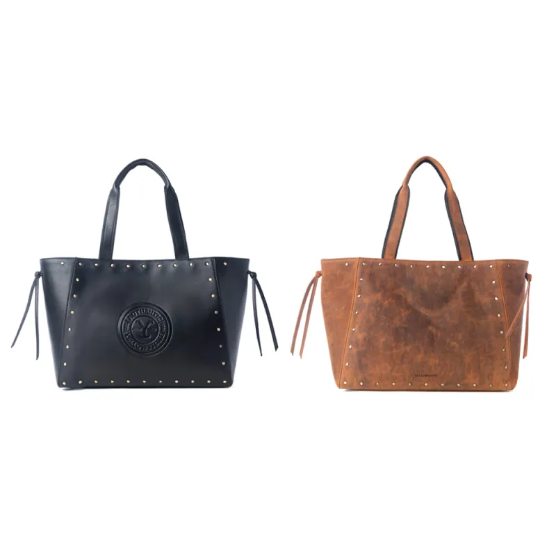 Yellowstone Legacy Studded Leather Tote Variant Combo sold by Myra Bag
