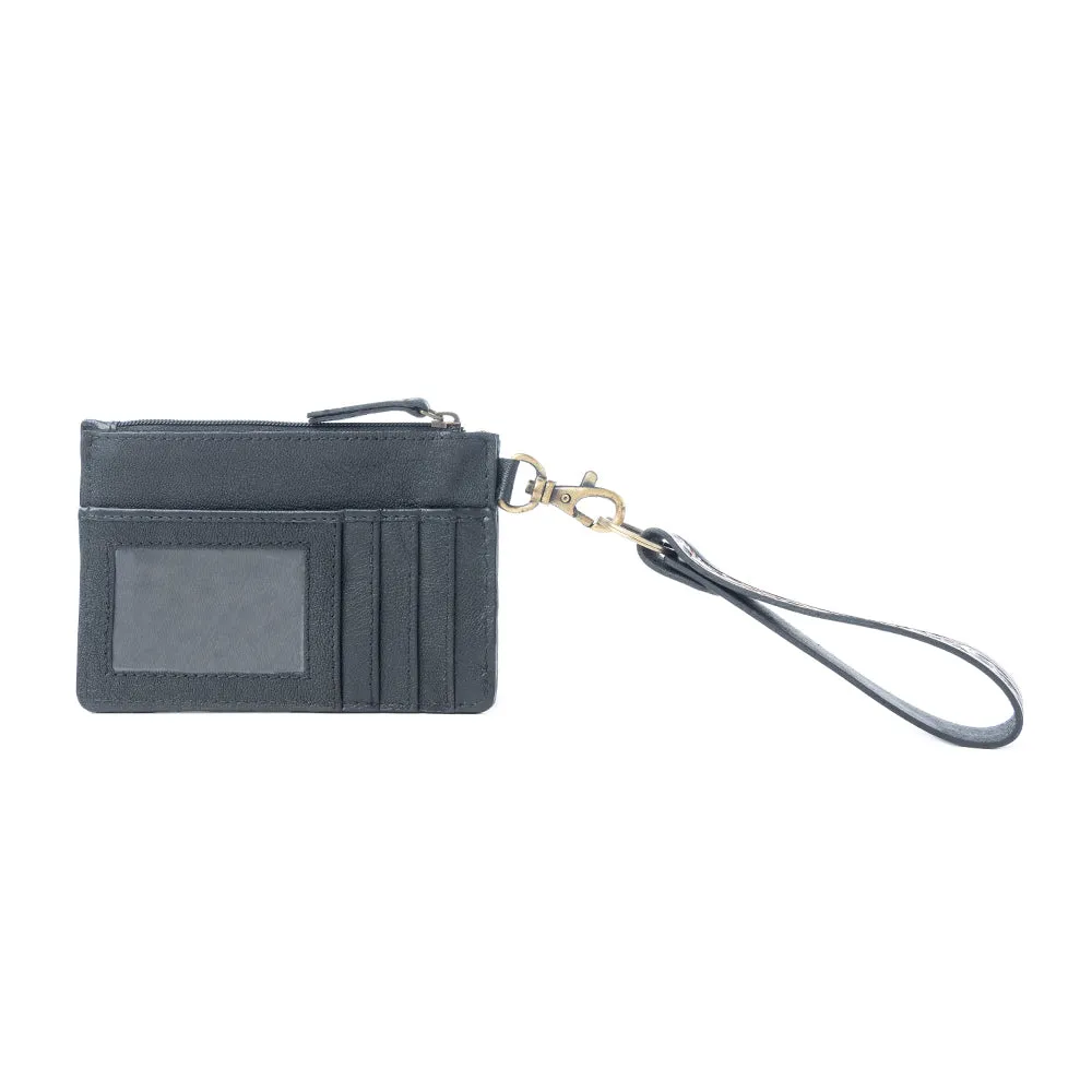 Navajo Sky Handtooled Hairon Leather Card Holder in Antique Brown sold by Myra Bag product image thumbnail 3