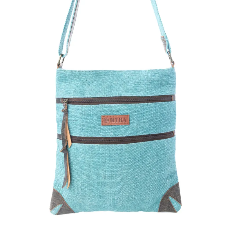 Western Jade Shoulder Bag in Aqua Sage sold by Myra Bag
