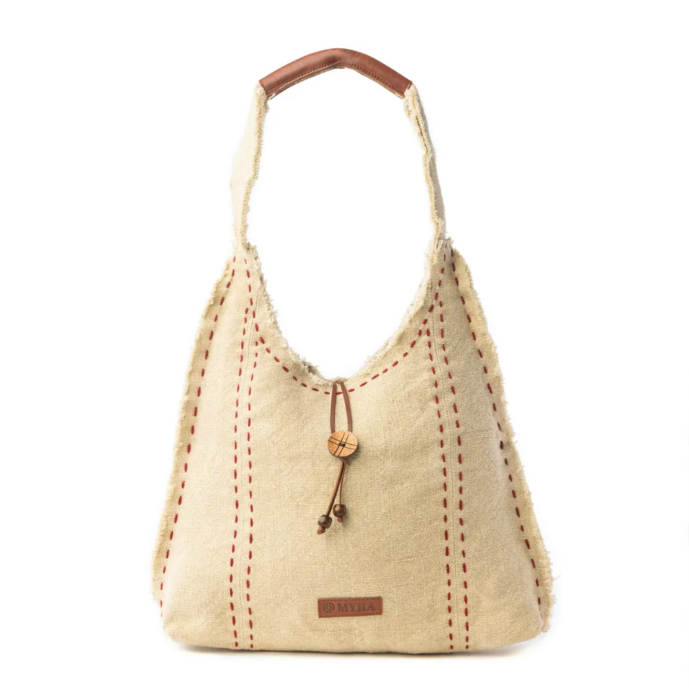 Desert Loom Shoulder Bag in Harvest Yellow sold by Myra Bag