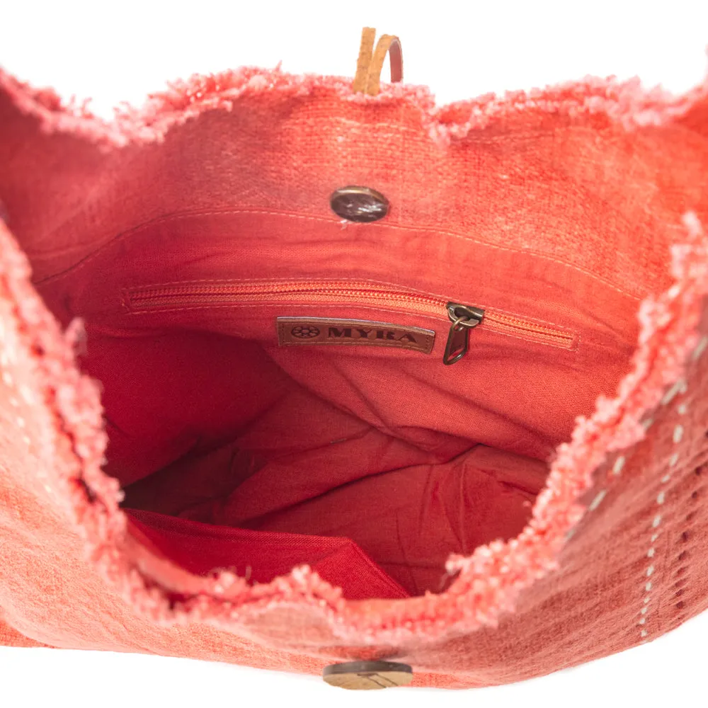 Wild Scarlet Shoulder Bag in Desert Hibiscus sold by Myra Bag product image thumbnail 4