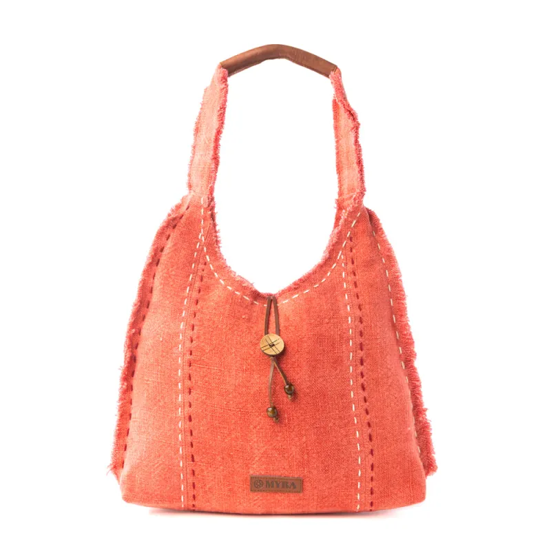 Wild Scarlet Shoulder Bag in Desert Hibiscus sold by Myra Bag