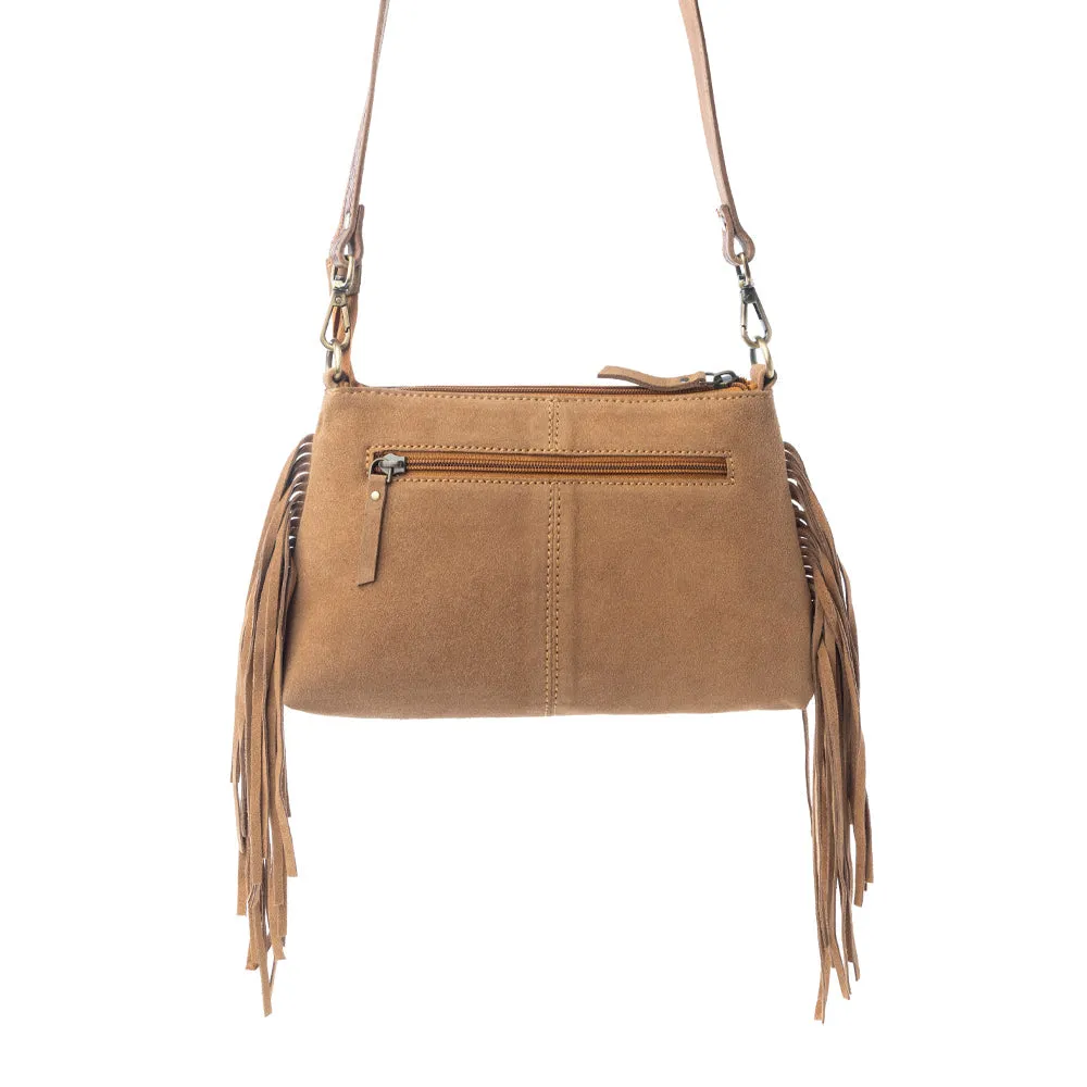 Wild Mirage Hairon Leather Bag with Fringes in Ivory Range sold by Myra Bag product image thumbnail 3