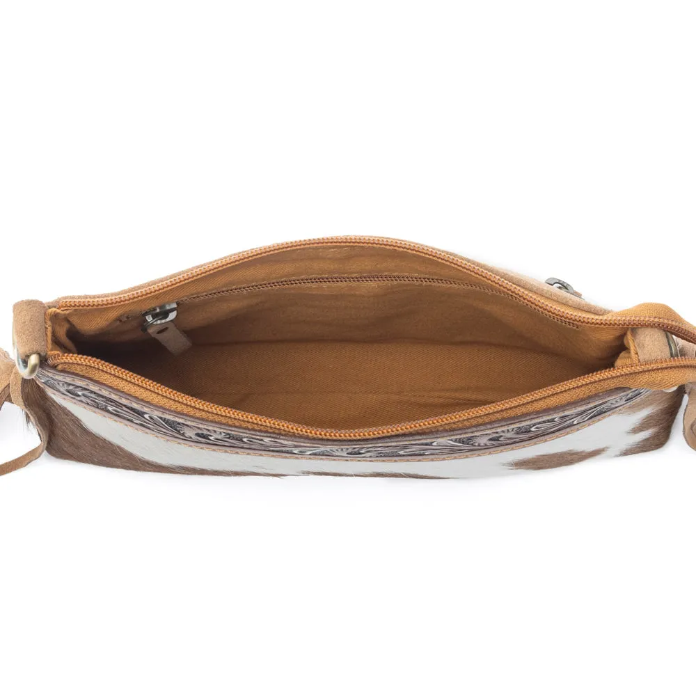 Wild Mirage Hairon Leather Bag with Fringes in Ivory Range sold by Myra Bag product image thumbnail 5