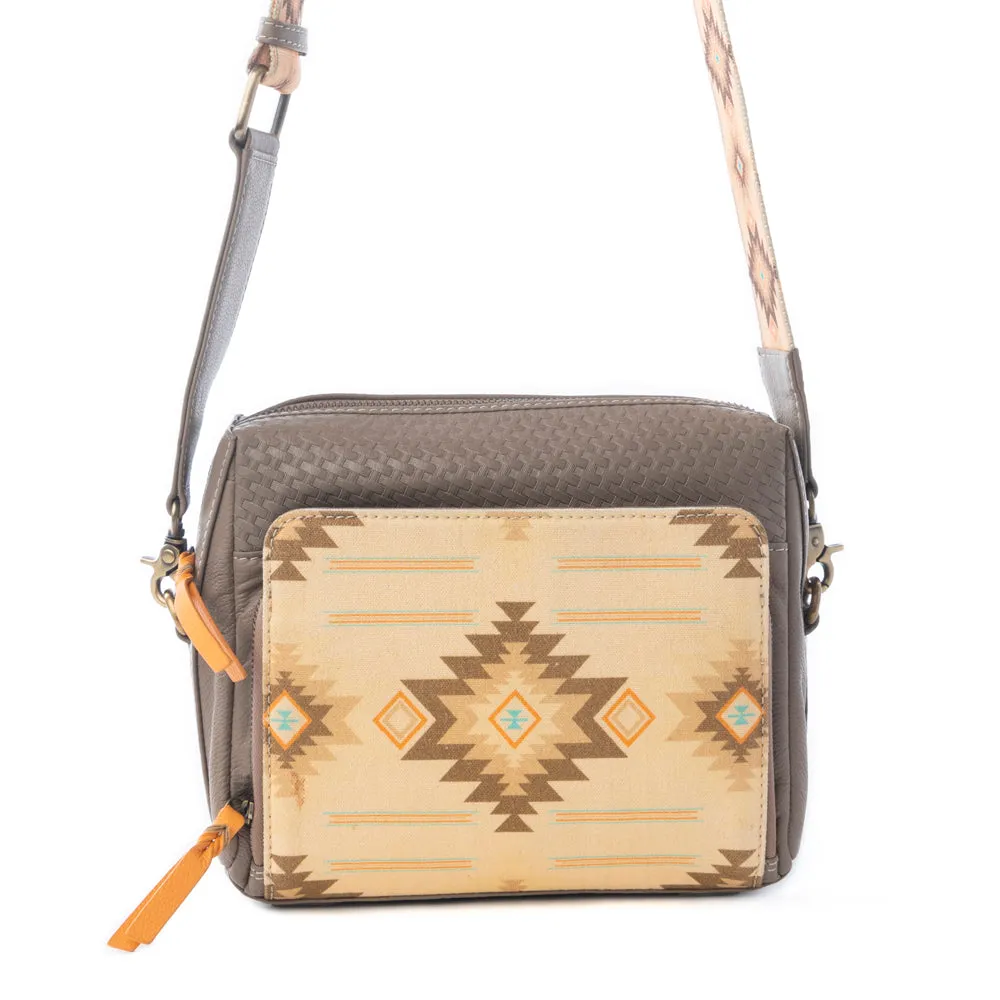 Zia Dawn Crossbody Bag in Sunset Beige sold by Myra Bag