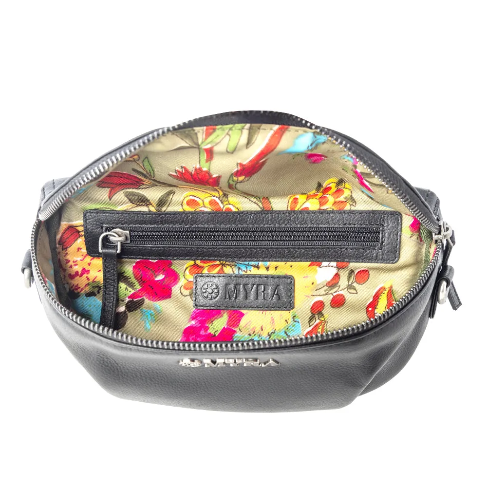 Blackthorn Range Leather Fanny Pack in Sailor Black sold by Myra Bag product image thumbnail 5